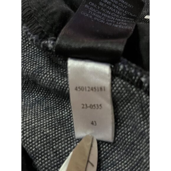 WHBM Feel Beautiful Trouser Leg Pants Womens 10R Black Denim Look Used - Picture 14 of 16